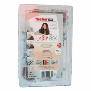 Fischer LADIY-Box Dübel, Haken, Schrauben (133 Teile)